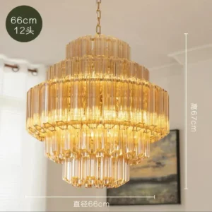 Lustre de Vidro Moderno para Sala e Cozinha - Decoração Elegante