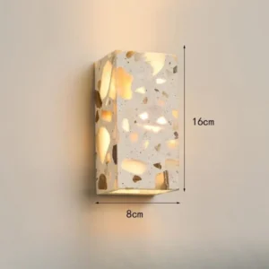 Luz de Parede de Pedra Transparente para Iluminação Externa