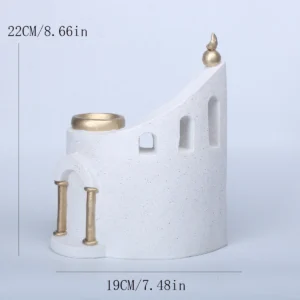 Ornamento de Mesa Islâmico Kaaba para Decoração de Ambientes - Três Janelas