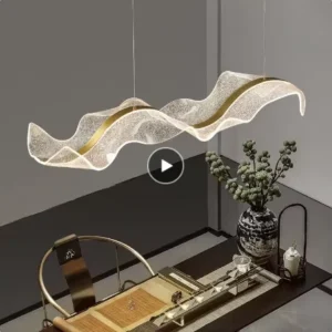 Luminária Pendente LED Nórdica em Acrílico para Sala e Cozinha