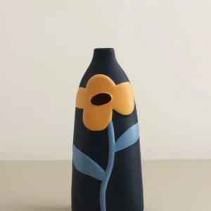 Vaso de Cerâmica Moderno para Decoração de Mesa com Flores