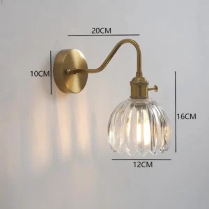 Luminária de Parede Moderna Floral LED Verde para Quarto e Sala - B Clear