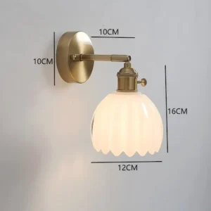 Luminária de Parede Moderna Floral LED Verde para Quarto e Sala - A white