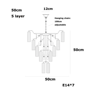 Lustre de Vidro Rosa E14 para Sala e Jantar - Design Moderno