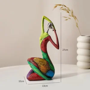 Escultura Abstrata Mulher em Resina para Decoração Moderna - Modelo A