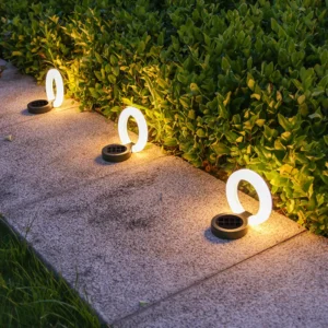 Luzes Solares LED para Jardim - Decoração Externa à Prova d'Água