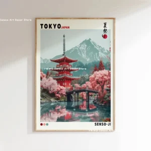 Impressão em Tela Onda de Hokusai - Arte Japonesa Moderna para Decoração