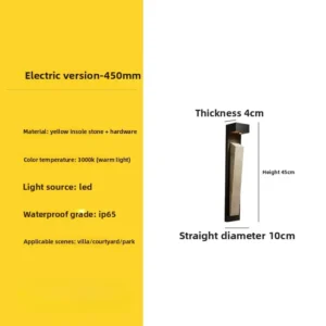 Lâmpada de Parede Moderna à Prova d'Água para Jardim e Terraço - Branco Quente