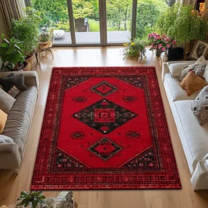 Tapete Antiderrapante Boêmio Estilo Marroquino para Sala e Jantar - Cor 2, 120x160cm