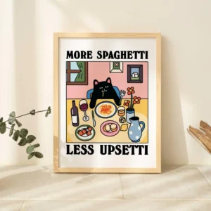 Quadro Decorativo de Gato Preto para Sala de Estar - Arte em Tela