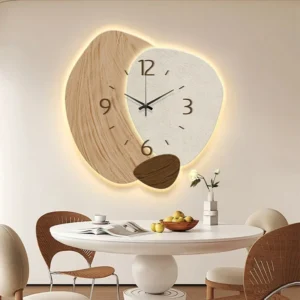 Relógio de Parede Luminoso Elegante com Luz LED - 30 cm - Modelo A