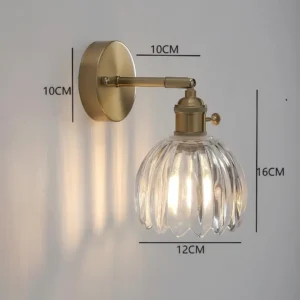 Luminária de Parede Moderna Floral LED Verde para Quarto e Sala - A Clear