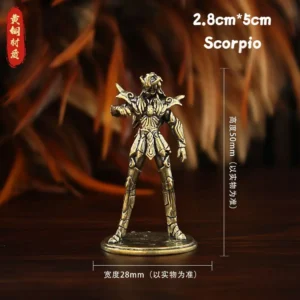 Conjunto de Mini Figuras de Anime Golden Gold Saints - Estátuas Decorativas - Escorpião