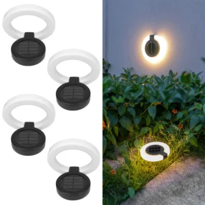 Luzes Solares LED para Jardim - Decoração Externa à Prova d'Água
