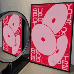 Quadro Abstrato Moderno com Ondas Azuis para Decoração de Ambientes