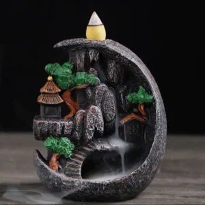 Queimador de Incenso em Resina para Aromaterapia e Decoração - Reino do Céu