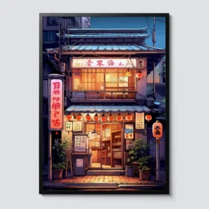 Quadro Abstrato de Ramen para Decoração Moderna da Sua Casa