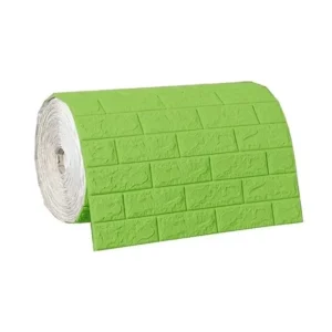 Papel de Parede Autoadesivo 3D Tijolo à Prova d'Água para Decoração - Verde, 70CMX3M