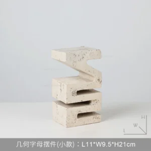 Estatuetas Minimalistas Modernas para Decoração de Escritório e Casa - Estilo 16