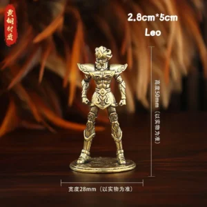 Conjunto de Mini Figuras de Anime Golden Gold Saints - Estátuas Decorativas - Leão