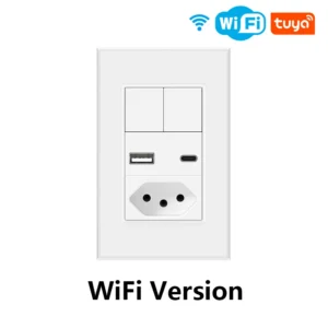 Interruptor Inteligente e Tomada Tuya Wifi/Zigbee para Casa Inteligente - Versão M11 Wifi
