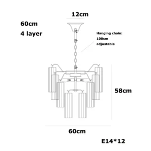 Lustre de Vidro Rosa E14 para Sala e Jantar - Design Moderno