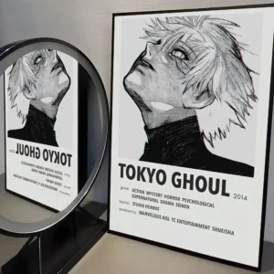Pôster Anime Tokyo Ghoul em Lona - Decoração Moderna para sua Casa