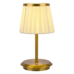 Abajur USB Recarregável Plissado para Decoração de Ambientes