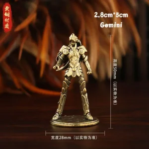 Conjunto de Mini Figuras de Anime Golden Gold Saints - Estátuas Decorativas - Gêmeos