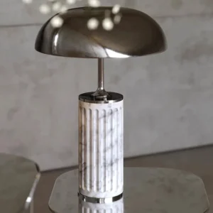 Candeeiro de Mesa de Mármore Natural Moderno para Decoração de Interiores