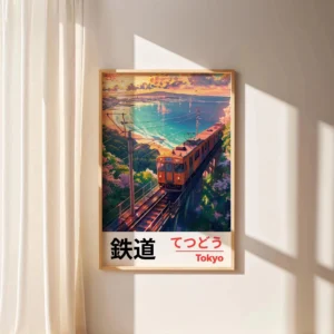 Impressão em Tela de Paisagem Japonesa para Decoração de Ambientes