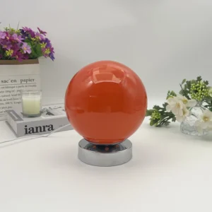 Luminária de Mesa de Vidro Murano USB com 3 Temperaturas de Cor - Vermelho