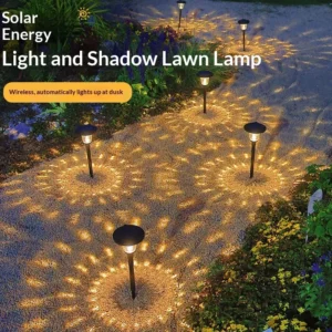 Lâmpada Solar para Jardim com Luz de Vidro - Decoração Externa