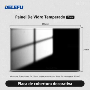 Tomada de Parede Integrada com USB Tipo C - Módulo Triplo Preto - Em Branco, 20A