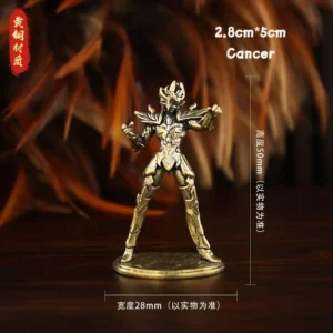 Conjunto de Mini Figuras de Anime Golden Gold Saints - Estátuas Decorativas - Câncer