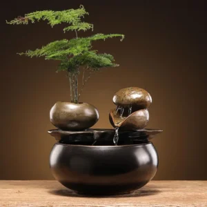 Fonte de Água Lótus Decorativa para Ambientes Internos - Modelo C, Outro