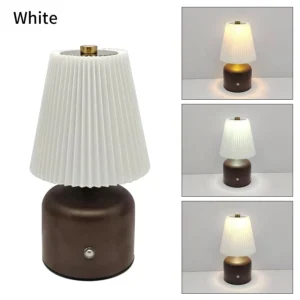 Candeeiro de Mesa LED Recarregável com Toque - Abajur Moderno para Quarto