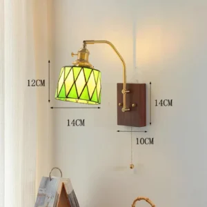 Luminária Pendente Tiffany Colorida Retrô para Sala e Restaurante - S