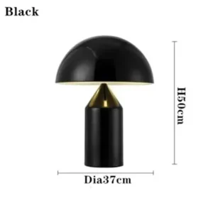 Abajur de Mesa Moderno em Formato de Cogumelo - Decoração Nórdica - Plugue AU