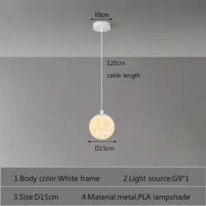 Lustre Pendente LED Moderno para Sala e Cozinha - Vários Tamanhos