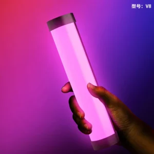Luz de Vídeo RGB Portátil Luxceo V8 com Bateria Recarregável - Luz V8
