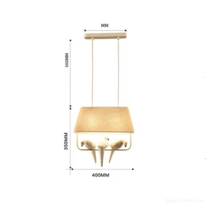 Lustre Pendente Decorativo em Forma de Pássaro para Sala de Estar