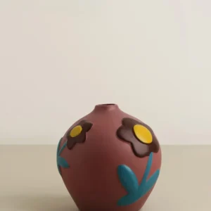 Vaso de Cerâmica Moderno para Decoração de Mesa com Flores