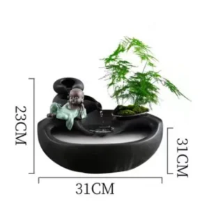 Fonte de Água Decorativa para Gatos - Estilo Zen em Cerâmica - Com Nebulizador-200004889, Outro