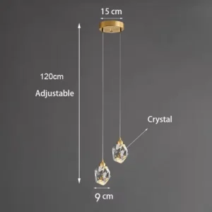 Lustre de Cristal Moderno para Teto - Elegância e Sofisticação