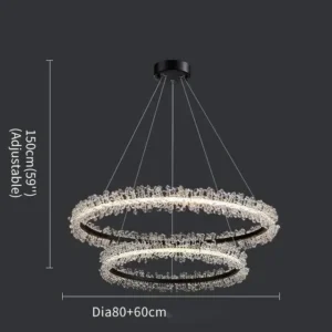 Lustres de Cristal Modernos para Sala e Jantar - Iluminação Elegante