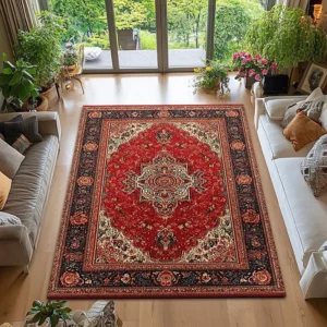 Tapete Antiderrapante Boêmio Estilo Marroquino para Sala e Jantar - Cor 4, 80x160cm