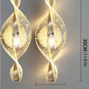 Arandela de Parede LED Moderna em Ouro e Preto para Iluminação Interna - 2PC-dourado-bola