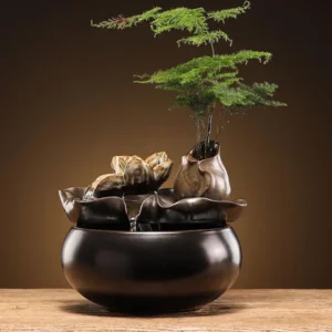 Fonte de Água Lótus Decorativa para Ambientes Internos - Modelo B, Outro