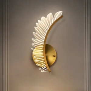 Lâmpada de Parede Moderna em Ouro para Decoração de Ambientes